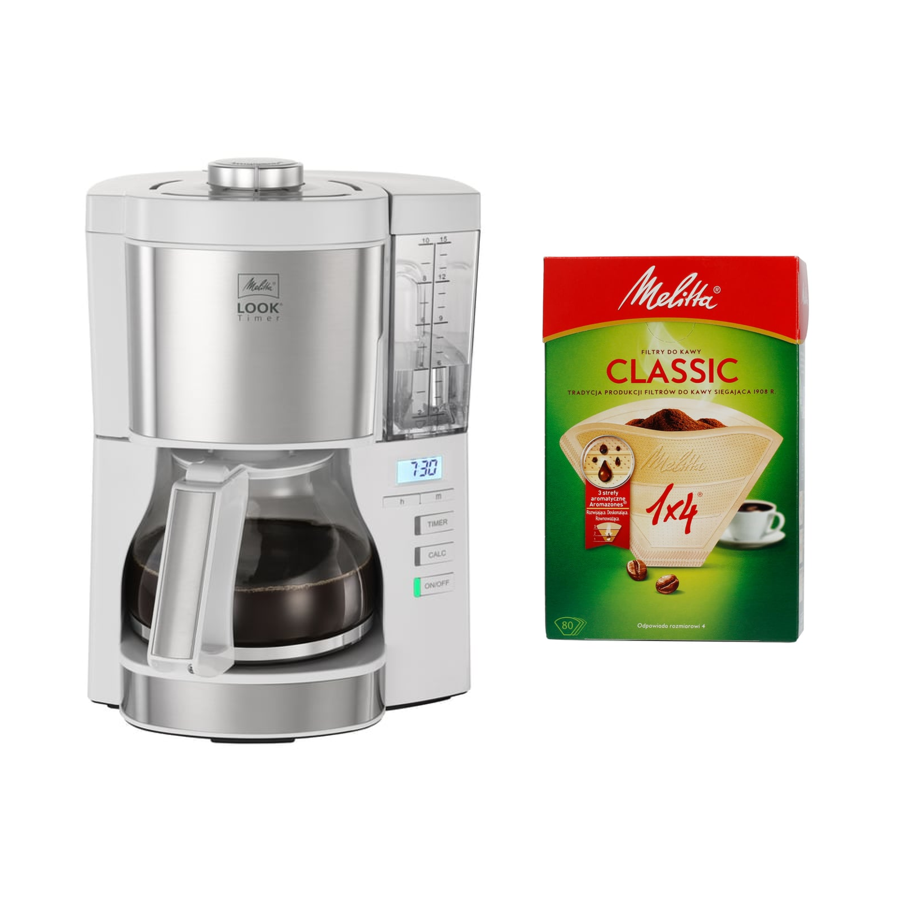 Melitta Look V Timer White - Filter Coffee Machine - Coffeedesk